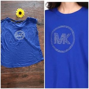 MICHAEL KORS BLUE LOGO TOP 💙